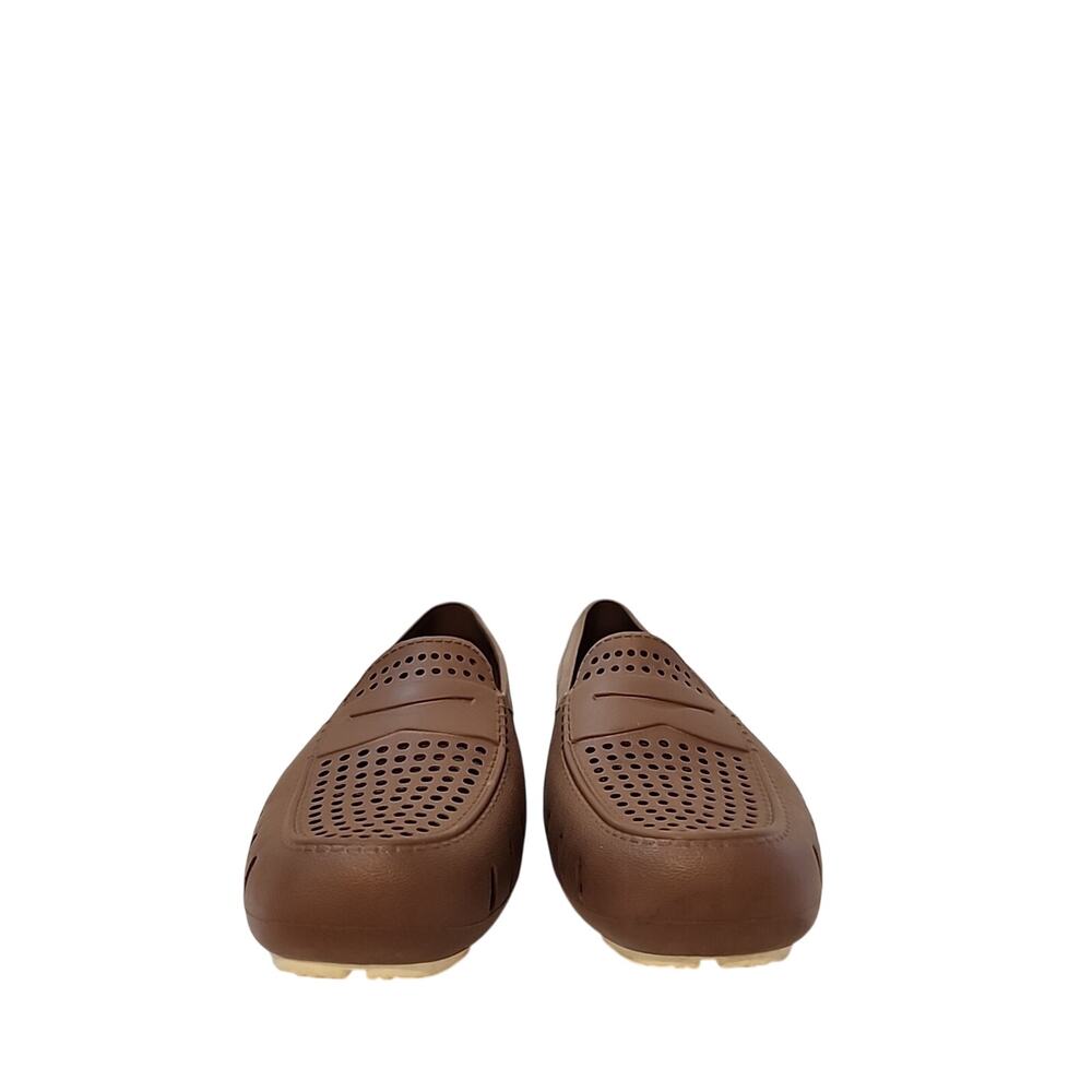 Country Club Driver Mens Brown Floafers 9 Slip-On Rubber Loafers